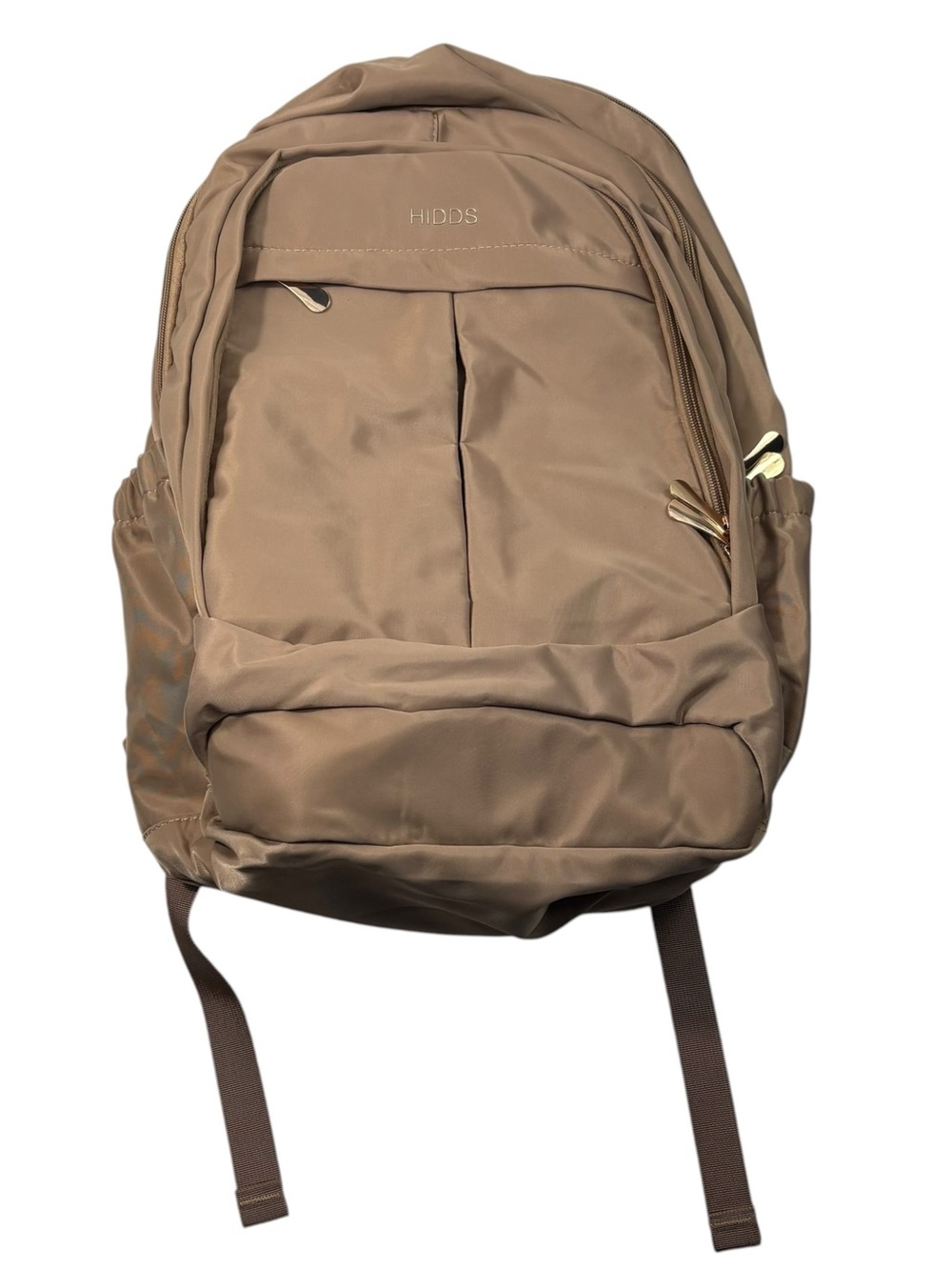 Hidds Tan Brown Storage Laptop Sleeve Backpack College Back to School NWOT
